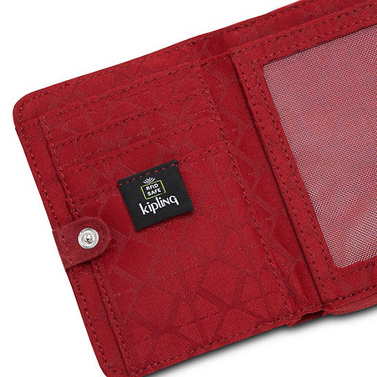 Kipling Money Love Small Wallet Wallets Signature Red | CA 2215LI